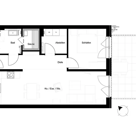 Ankerpunkt Suedost - Mit Garten Und Sauna Apartament